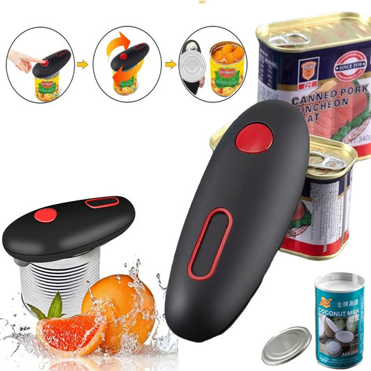 One-Touch Electric Can Opener – Hands-Free Automatic Kitchen Tool